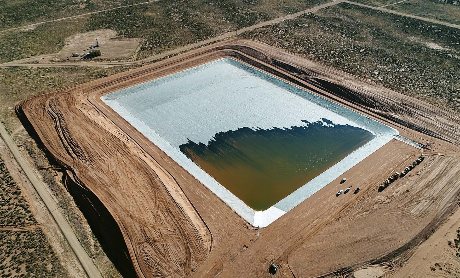 evaporating pond - Duchesne, Utah